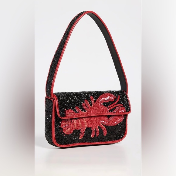 STAUD Tommy Beaded Lobster Shoulder Bag - Picture 3 of 15